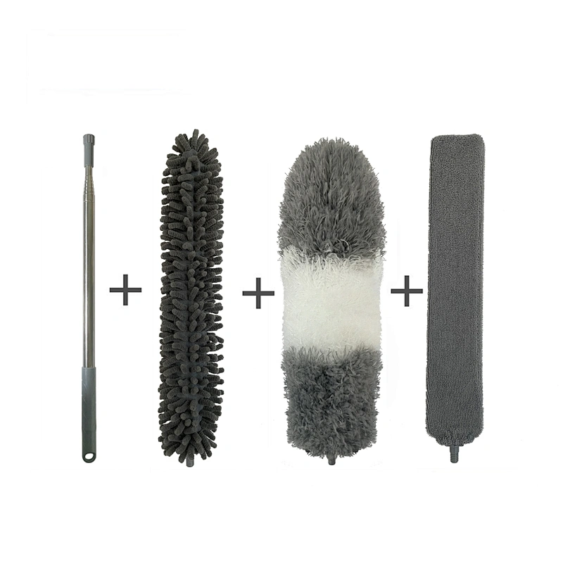 Microfiber Chenille Duster for Cleaning with Extension Pole 30 to 100 Inches Washable Feather Dusters for High Ceiling Fan Blinds Furniture Car
