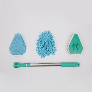 Household Cleaning Product Bath Window Multifunctional Cleaning Mop with Chenille Microfiber Sponge Replacement Tip