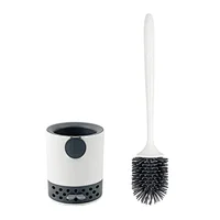 DOOSO New TPR  Home bathroom silicone toilet cleaning brush set