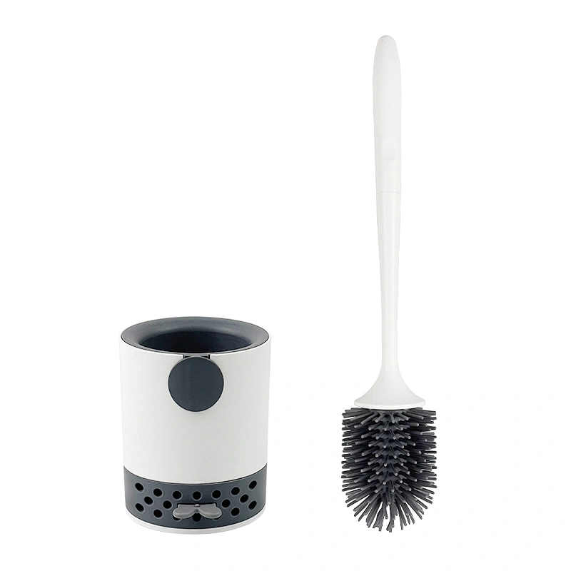 DOOSO New TPR Home bathroom silicone toilet cleaning brush set