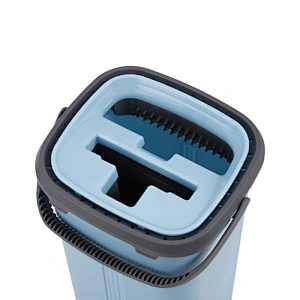 2022 new trend product Commercial free hand washing microfiber floor mop cleaning flat squeeze mop with bucket set