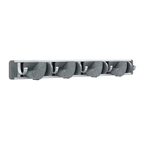 Aluminum Mop and Broom Holder Wall Mount,  Storage Racks for Garden Kitchen Tool Organizer Wall Hanger for Home Goods
