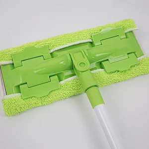 wholesale Home cleaning flat butterfly clamp frame microfiber mops for floor cleaning