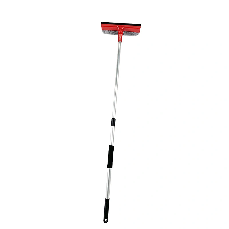 Double used Window Squeegee 2-in-1 Window Cleaner Sponge and Soft Rubber Strip TPR blade