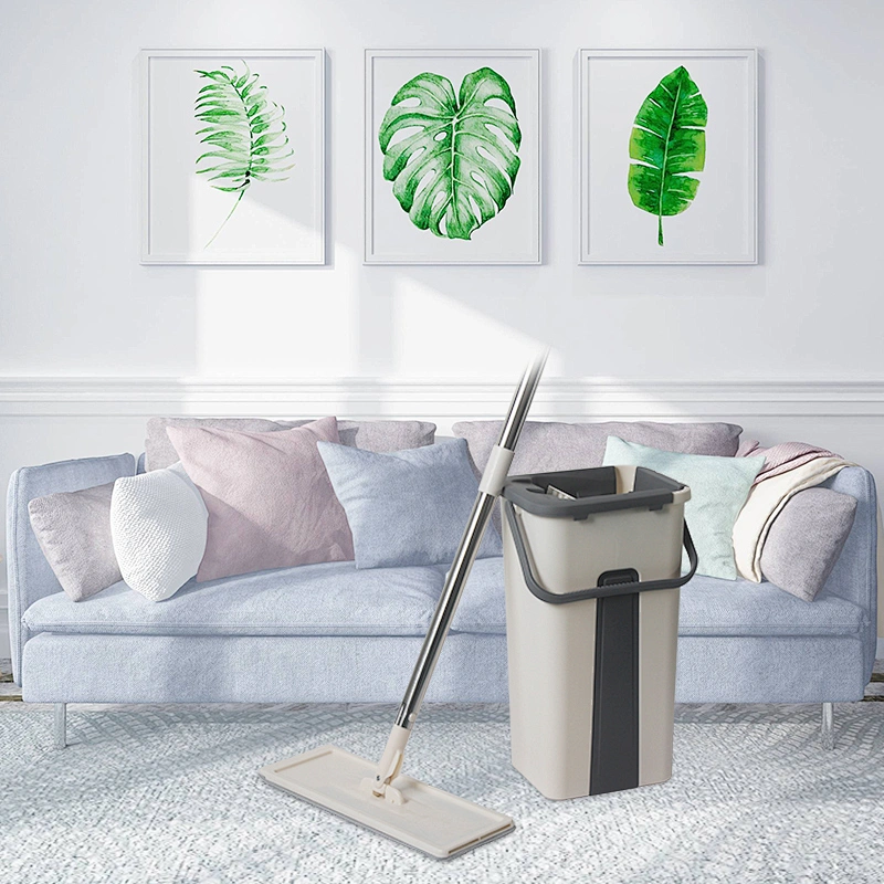 2022 trend products Lazy magic free hand washing floor cleaning mop easy flat squeeze mop and bucket set