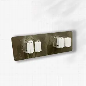 Broom Organizer Wall Mount Mop Holder Self Adhesive No Drilling Super Anti-Slip , Broom Hanger Wall Mounted & Tool Organizers