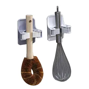 storage holders& rack Mop and Broom Holder Garden Tool Organizer Broom Hanger