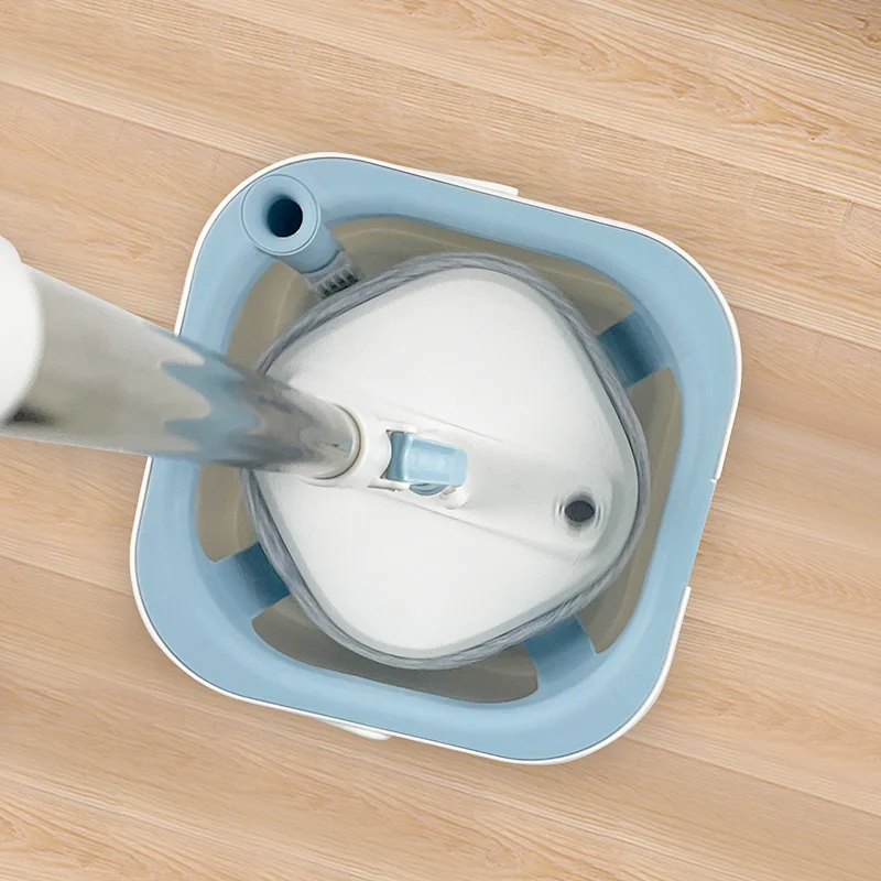 Spin Mop Bucket Floor Cleaning System with Water Filtration Spinner - Dry Wet Self Wringing Washable & Reusable Microfiber Mop