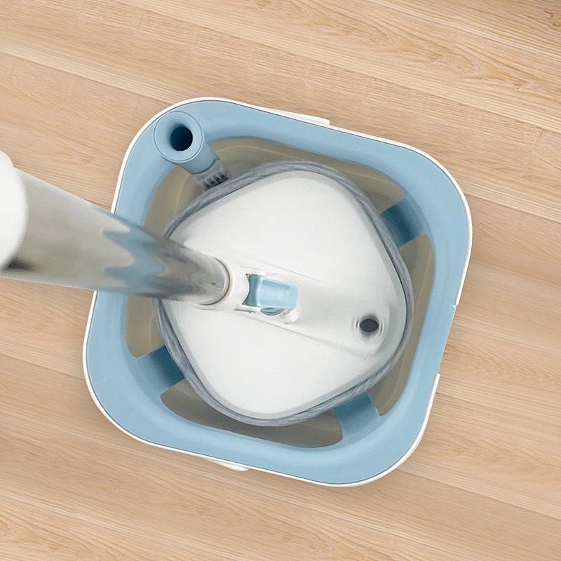 Spin Mop Bucket Floor Cleaning System with Water Filtration Spinner - Dry Wet Self Wringing Washable & Reusable Microfiber Mop