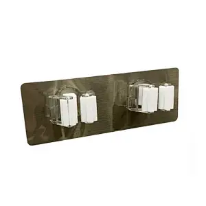 Broom Organizer Wall Mount Mop Holder Self Adhesive No Drilling Super Anti-Slip , Broom Hanger Wall Mounted & Tool Organizers