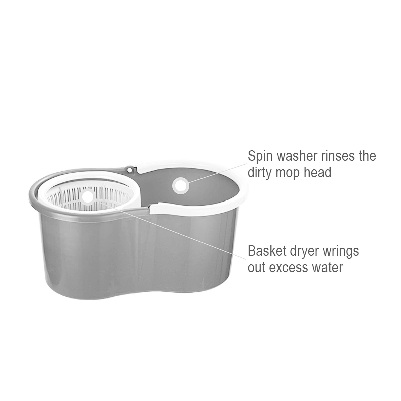 2022 hot sale cleaning product 360 degree spin mop and bucket with microfiber mop for household floor cleaning
