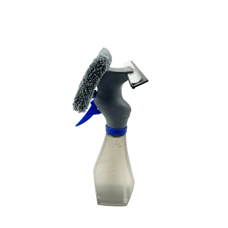 3 in 1 Microfiber Window Cleaning Tool Rubber Window Spray Squeegee Cleaner