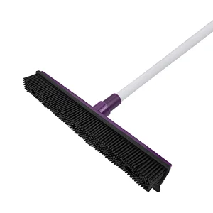 Hot sales multi-use Cleaning Floor Push rubber broom with Squeegee telescopic handle broom