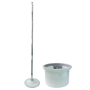 Home cleaning magic 360 degree  spin mop and bucket set  with separate of clean water and dirty water