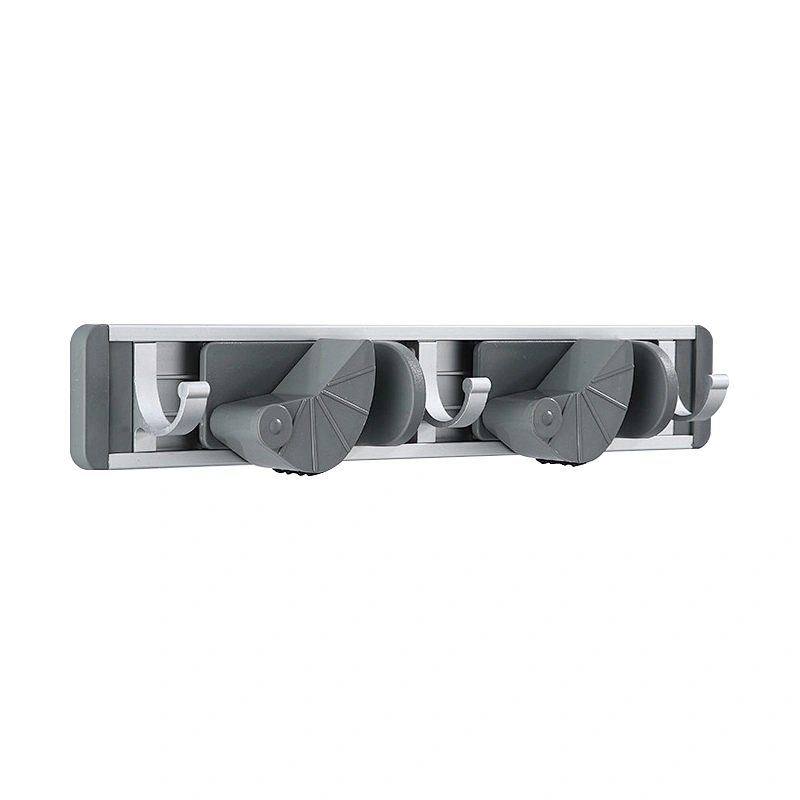 Aluminum Mop and Broom Holder Wall Mount,  Storage Racks for Garden Kitchen Tool Organizer Wall Hanger for Home Goods