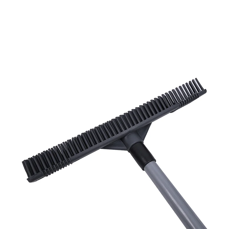 TPR rubber broom telescopic lazy broom with rubber seal for squeegee