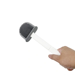 Wall Mounted TPR Toilet Brush and Holder Set for Household Bathroom cleaning