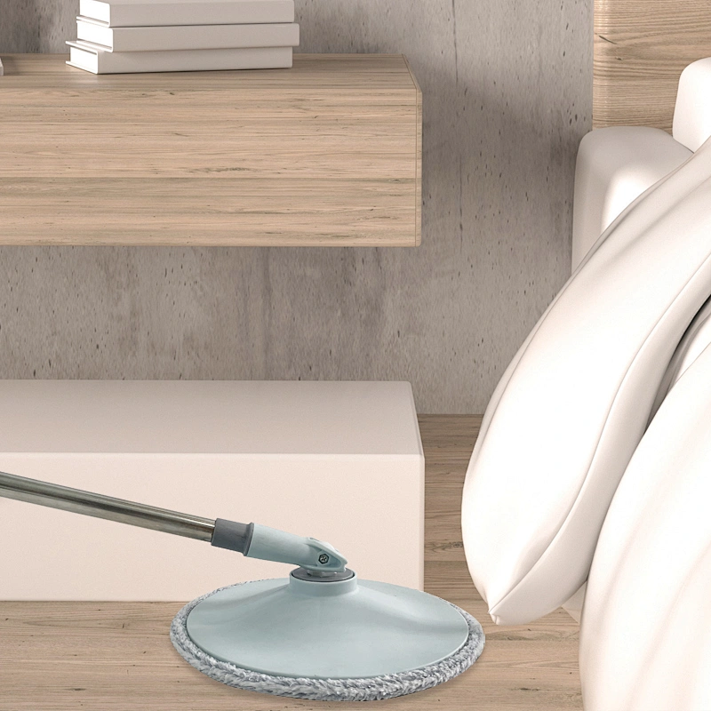 Home cleaning magic 360 degree  spin mop and bucket set  with separate of clean water and dirty water