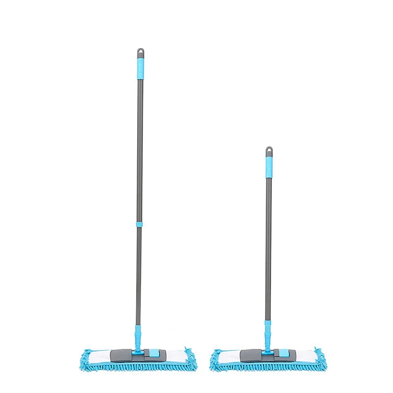 Environmentally friendly washable floor cleaning mop Chenille lazy flat mop with retractable handle