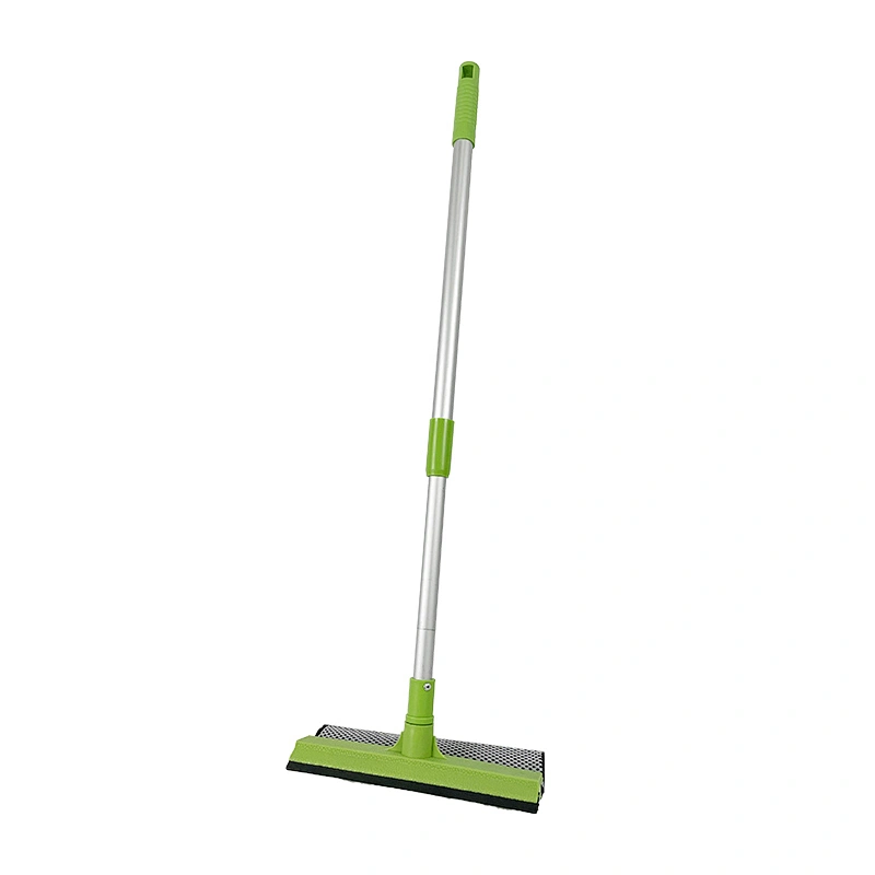 High Quality Household Items Rubber Foam Squeegee, Soft Sponge Window Squeegee Telescopic Aluminium Pole for Window Cleaning