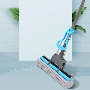 Best hot sales cleaning product single roller magic super absorbent water  pva sponge mop for household floor cleaning