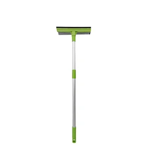 High Quality Household Items Rubber Foam Squeegee, Soft Sponge Window Squeegee Telescopic Aluminium Pole for Window Cleaning