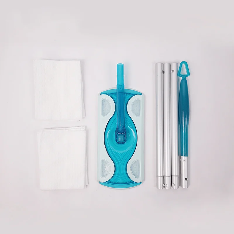 2-in-1 Mops for Floor Cleaning, Dry and Wet Multi-Surface Floor Cleaner, Sweeping and Mopping Starter Kit