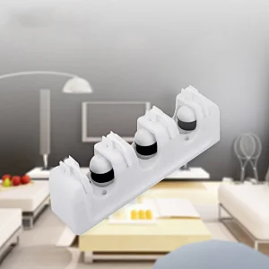 Mop and Broom Holder Wall Mounted 3 Position Storage Rack with 4 Retractable Hooks for kitchen, Garden Broom mop Organizer