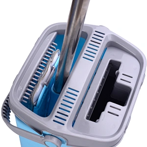 Hot sales household item healthy microfiber mop free hand washing flat squeeze mop and bucket set for floor cleaning