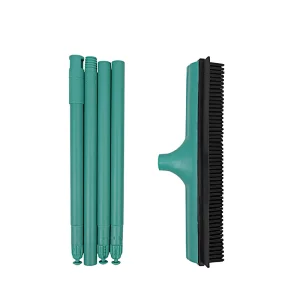 rubber broom with Squeegee pet hair removal tool magic broom