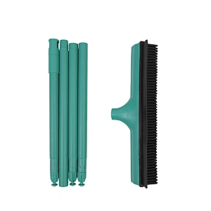 rubber broom with Squeegee pet hair removal tool magic broom