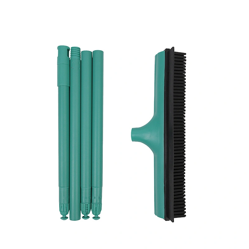 rubber broom with Squeegee pet hair removal tool magic broom