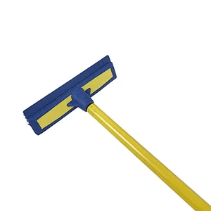 rubber broom with Squeegee Straight pole magic broom for Hair oily cleaning