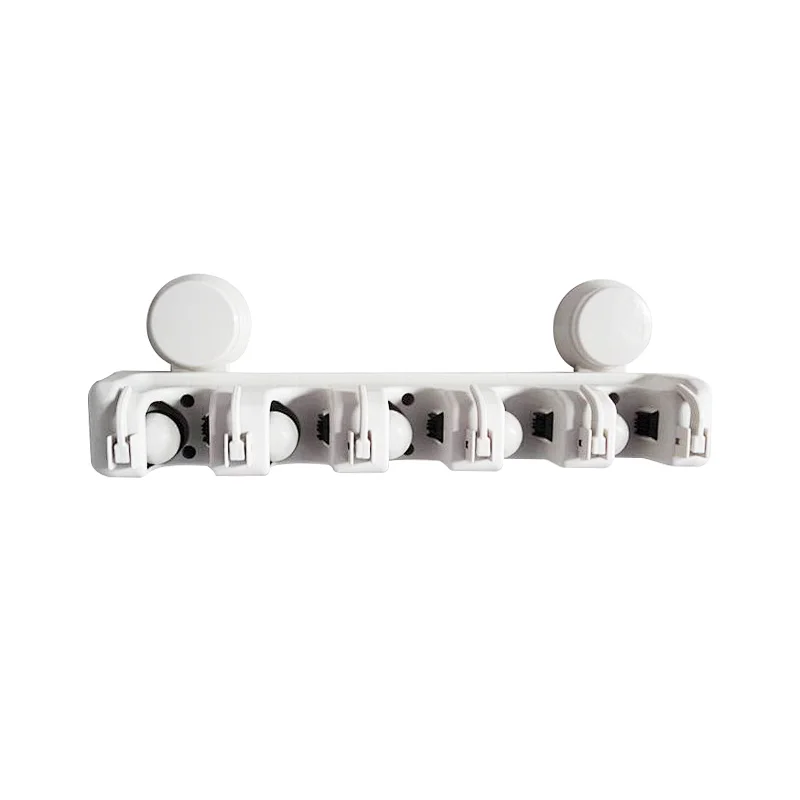 Broom Holder Wall Mount Self Adhesive Kitchen Suction Cup Mop Holder