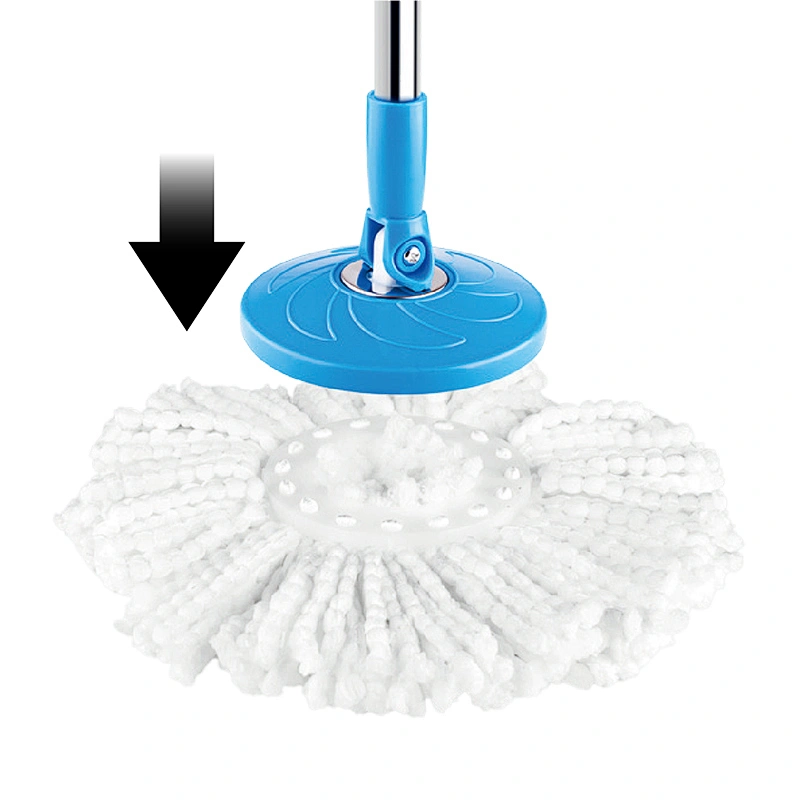 360-degree rotating floor cleaning mop dual-drive 2-in-1design clever spin mop and bucket microfibre mop for household cleaning