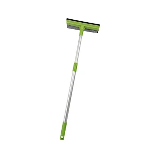 High Quality Household Items Rubber Foam Squeegee, Soft Sponge Window Squeegee Telescopic Aluminium Pole for Window Cleaning