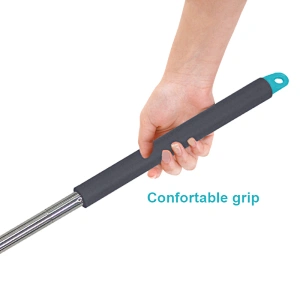professional window glass cleaning tools 2 in 1 Kit Microfiber double sided telescopic Window Squeegee cleaner with long handle