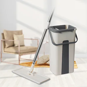 2022 trend products Lazy magic free hand washing floor cleaning mop easy flat squeeze mop and bucket set