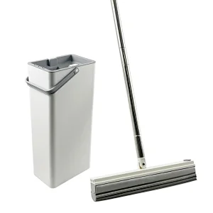 healthy high quality floor cleaning mop lazy squeeze pva sponge mop bucket set for home
