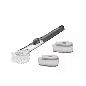 Soap Dishwand Brush Kitchen Scrub Brush with 3 Replacement Heads Kitchen Cleaning Brush
