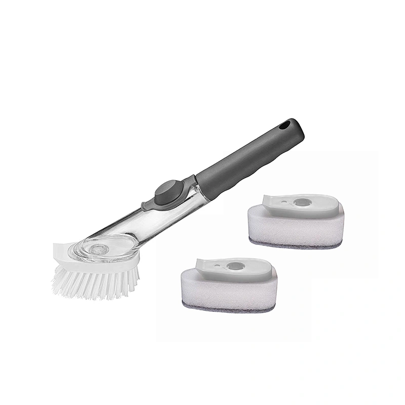 Soap Dishwand Brush Kitchen Scrub Brush with 3 Replacement Heads Kitchen Cleaning Brush