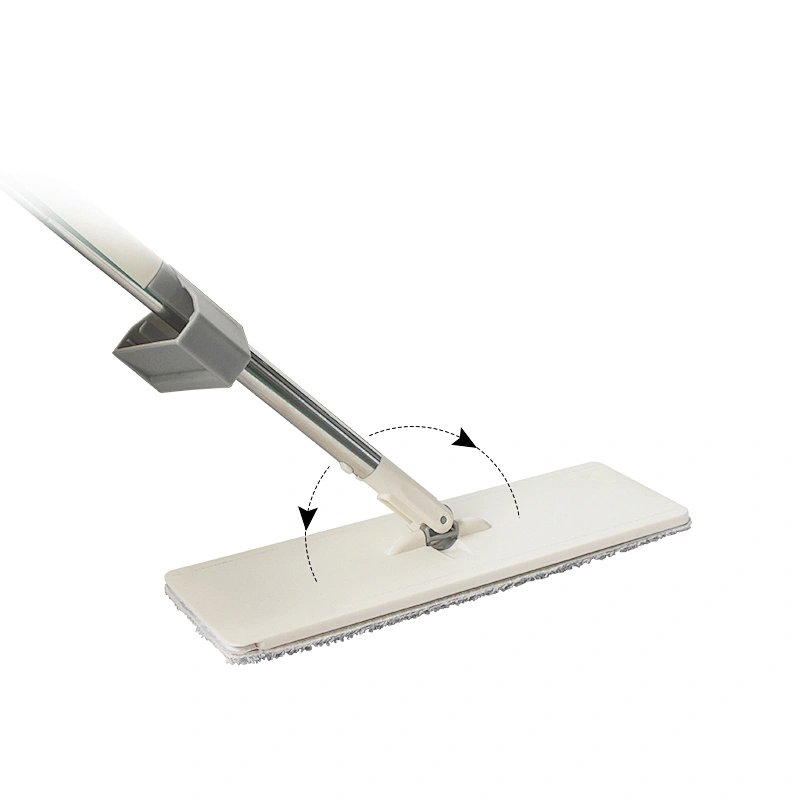 Easy Self Wringing Mop, squeegee Flat Mop Wet & Dry Mop for Home Bathroom Kitchen Cleaning