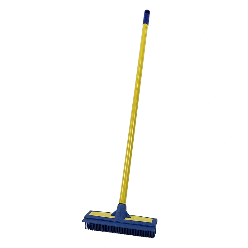 rubber broom with Squeegee Straight pole magic broom for Hair oily cleaning