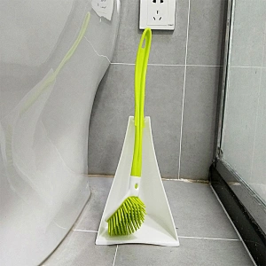 Eco-Friendly PP plastic TPR toilet bowl brush sets clean tools