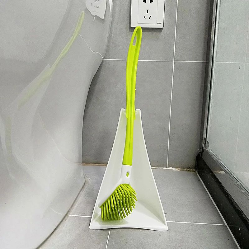 Eco-Friendly PP plastic TPR toilet bowl brush sets clean tools
