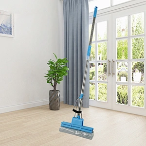 household cleaning tool magic super absorbent pva sponge mop with telescopic handle for floor cleaning