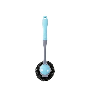 Multipurpose TPR Stainless Steel Scrubbers Dish/Pot/Coffeemaker/Sink Brushes