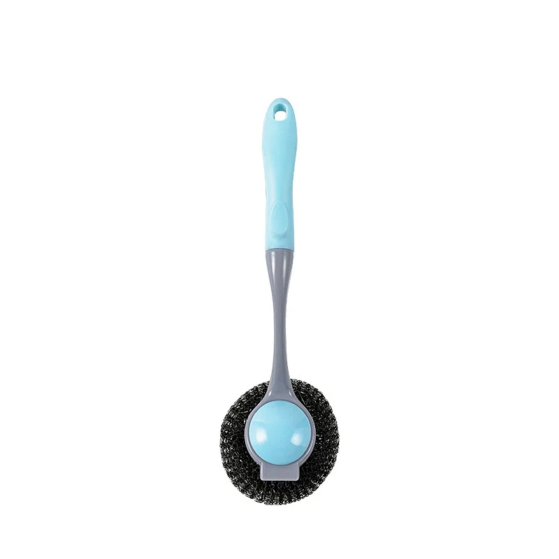 Multipurpose TPR Stainless Steel Scrubbers Dish/Pot/Coffeemaker/Sink Brushes