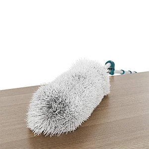 Microfiber Feather Duster with Extension Pole for Cleaning with Microfiber and Chenille Duster Head Washable Bendable Ceiling Fan Duster for High Ceiling