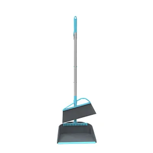 Hot Sale Home Kitchen Long Handle Broom with Teeth Easy Cleaning Hair Dustpan Standing Floor Broom and Dustpan Set